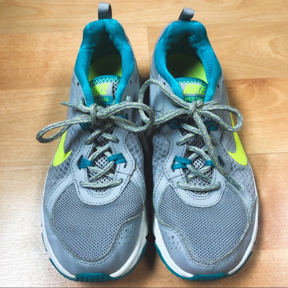Nike Gray & Teal Wild Trail Running Sneaker Athletic Shoe Womens Size 6.5 - Picture 5 of 8